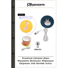 Premium Çalışma Alanı Masaüstü Aksesuarı Bilgisayar Ekipmanı USB Bardak Isıtıcı