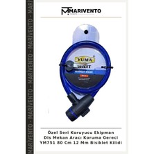 Özel Seri Koruyucu Ekipman Dis Mekan Aracı Koruma Gereci YM751 80 cm 12 mm Bisiklet Kilidi