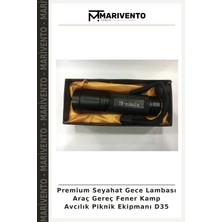 Premium Seyahat Gece Lambası Araç Gereç Fener Kamp Avcılık Piknik Ekipmanı D35