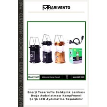 Enerji Tasarruflu Balıkçılık Lambası Doğa Aydınlatması Kampfeneri Şarjlı LED Aydınlatma Taşınabilir