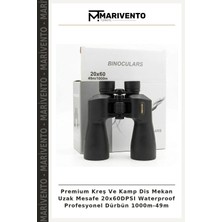 Premium Kreş ve Kamp Dis Mekan Uzak Mesafe 20X60DPSI Waterproof Profesyonel Dürbün 1000M-49M