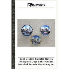 Özel Üretim Turistik Hatıra Hediyelik Obje Şehir Objesi Istanbul Temalı Metal Magnet