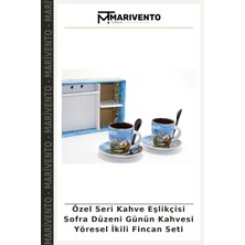 Özel Seri Kahve Eşlikçisi Sofra Düzeni Günün Kahvesi Yöresel Ikili Fincan Seti