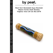 Özel Seri Nostaljik Eşya Nostalji Objesi Farklı Hobi Bambu Yağmur Sesi 20 cm NO:1079