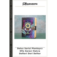 Delux Serisi Planlayıcı Ofis Gereci Hatıra Defteri Deri Defter