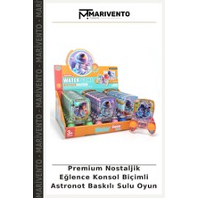 Premium Nostaljik Eğlence Konsol Biçimli Astronot Baskılı Sulu Oyun
