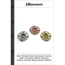 Özel Üretim Salon Aksesuarı Hatıra Şehir Hediyesi Metal Istanbul Temalı Yöresel Metal Küllük 2ALK75