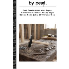 Özel Üretim Hobi Aleti Inşaat Gereci Bina Tadilatı Ahşap Saplı Dövme Çelik Çekiç 300 Gram 30 cm