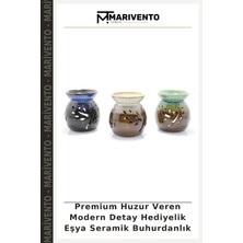 Premium Huzur Veren Modern Detay Hediyelik Eşya Seramik Buhurdanlık