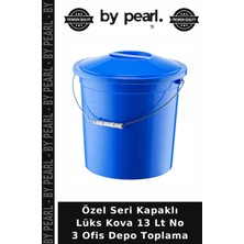 Özel Seri Kapaklı Lüks Kova 13 Lt No 3 Ofis Depo Toplama