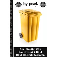 Özel Üretim Çöp Konteyneri 240 Lt Okul Hacimli Toplama
