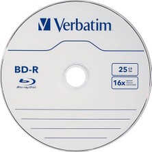 Universal 25 GB 6 x Blu-Ray Tek Katmanlı Kaydedilebilir Disk Bd-R, 10 Disk Mil 97238 – Markalı 25 Adet Mil