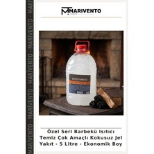 Özel Seri Barbekü Isıtıcı Temiz Çok Amaçlı Kokusuz Jel Yakıt - 5 Litre - Ekonomik Boy