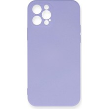 Efnaz Style Apple iPhone 12 Pro Max Kılıf Nano Içi Kadife Silikon - Lila