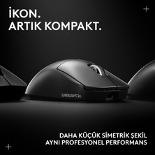 Universal Pro x Superlight 2c Kablosuz Oyuncu Mouse, Hafif, Hero 2 Sensör, 44.000 Dpı, Siyah