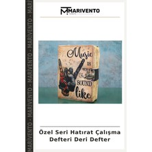 Özel Seri Hatırat Çalışma Defteri Deri Defter