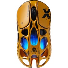 Universal Mercury x Ultra Hafif Oyun Faresi – Magnezyum Alaşım, 32.000 Dpı, Paw 3950 Sensör, 1k Yoklama Hızı, Üç Mod, Rgb, Ergonomik Içi Boş Tasarım, 5 Programlanabilir Düğme (Sarı)