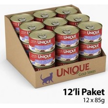 Universal Gold Series Yetişkin Kedi Konserve Yaş Mama Tavuklu & Ciğerli 85 gr Sos Içinde Parça Etli Tahılsız 12 Adet