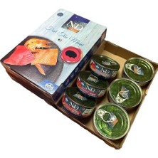 Universal Farmina Pet Foods (ナチュラル&デリシャス) Nd Balık Çeşitleri Kedi Konservesi 70 gr 6 Al 5 Öde