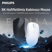 Universal Evnıa Serisi SPK9718 Kablosuz Bluetooth Dual Mod 30000DPI 6 Tuşlu Optik Oyuncu Mouse Beyaz