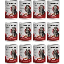 Universal Yetişkin Kedi Konservesi 400 Gr, Gravy Sos Içerisinde Parça Etli (400 gr x 12 Adet, Dana Eti)
