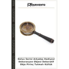 Delux Serisi Arkadaş Hediyesi Dekorasyon Objesi Dekoratif Obje Pirinç Tutmalı Küllük
