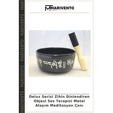 Delux Serisi Zihin Dinlendiren Objesi Ses Terapisi Metal Alaşım Meditasyon Çanı