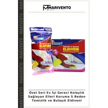 Özel Seri Ev Işi Gereci Kolaylık Sağlayan Elleri Koruma S Beden Temizlik ve Bulaşık Eldiveni