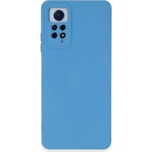 Efnaz Style Xiaomi Redmi Note 12 Pro 4g Kılıf Nano Içi Kadife Silikon - Mavi