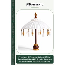 Premium El Yapımı Dekoratif Bali Şemsiyesi NO:1105 Özgün Tasarım Salon Dekoru Nostaljik Şemsiye