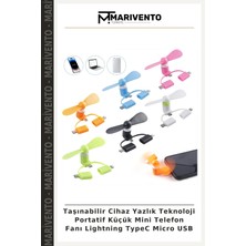 Taşınabilir Cihaz Yazlık Teknoloji Portatif Küçük Mini Telefon Fanı Lightning Typec Micro USB