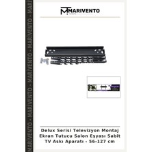 Delux Serisi Televizyon Montaj Ekran Tutucu Salon Eşyası Sabit Tv Askı Aparatı - 56-127 cm