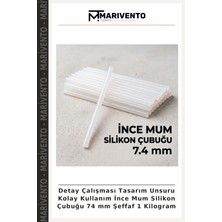 Detay Çalışması Tasarım Unsuru Kolay Kullanım Ince Mum Silikon Çubuğu 74 mm Şeffaf 1 Kilogram