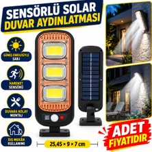 Efnaz Style Sensörlü Güneş Enerjisi Ile Şarj Olabilen Duvara Monte Solar Aydınlatma GL-84069 (Adet Fiyatıdır)