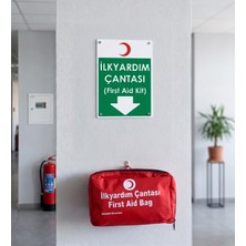 Doğal Eczane Yangın Çıkışı, Acil Çıkış, Exit, Levhalı Ilk Yardım Çantası
