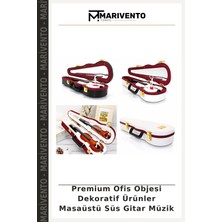 Premium Ofis Objesi Dekoratif Ürünler Masaüstü Süs Gitar Müzik
