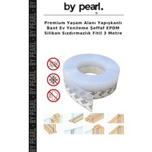 Premium Yaşam Alanı Yapışkanlı Bant Ev Yenileme Şeffaf Epdm Silikon Sızdırmazlık Fitil 3 Metre