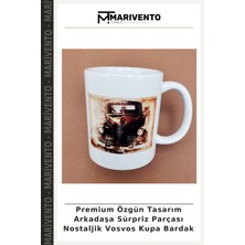 Premium Özgün Tasarım Arkadaşa Sürpriz Parçası Nostaljik Vosvos Kupa Bardak