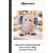 Özel Seri Koleksiyonluk Parça Şirin Obje Sevimli Peluş Fil