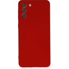 Efnaz Style Samsung Galaxy S21 Plus Kılıf Nano Içi Kadife Silikon - Kırmızı