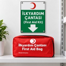 Doğal Eczane Denetime Uygun, Uyarı Levhalı, Boyunluklu Ilk Yardım Seti, Içi Dolu