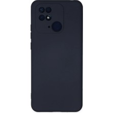 Efnaz Style Xiaomi Redmi 10C Kılıf Nano Içi Kadife Silikon - Lacivert