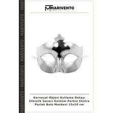 Karnaval Objesi Kutlama Detayı Etkinlik Gereci Kostüm Partisi Ekstra Parlak Balo Maskesi 15X10 cm