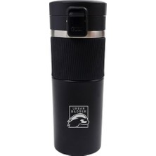 Urban Badger Paslanmaz Çelik Siyah Termos 480ML, Dayanıklı Kamp Ekipmanları, Kamp Aksesuarları, Açık