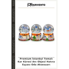 Premium Istanbul Temalı Kar Küresi Anı Objesi Hatıra Eşyası Oda Aksesuarı