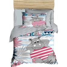 Mira Home Yenidoğan Erkek Bebek Nevresim Takımı %100 Pamuklu Tropical Summer