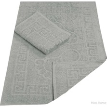 Mira Home 2 Li Banyo Ayak Havlusu %100 Pamuk 50X70 cm Menesch Gri