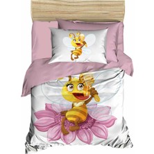 Mira Home Yenidoğan Kız Bebek Nevresim Takımı %100 Pamuklu  Lady Bee