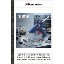 100W Sıcak Silikon Tabancası Elektrikli 11 mm Mum Çalışma Aleti Hobi Gereci Kurumsal Alet