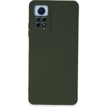 Efnaz Style Xiaomi Redmi Note 12 Pro 4g Kılıf Nano Içi Kadife Silikon - Koyu Yeşil